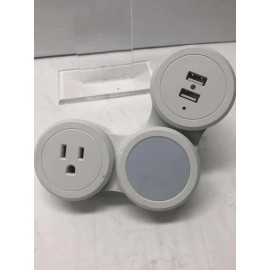 Smart Home Esent. For Living Mini Flexi Pivoting Outlet & Dual USB w/ Nightlight