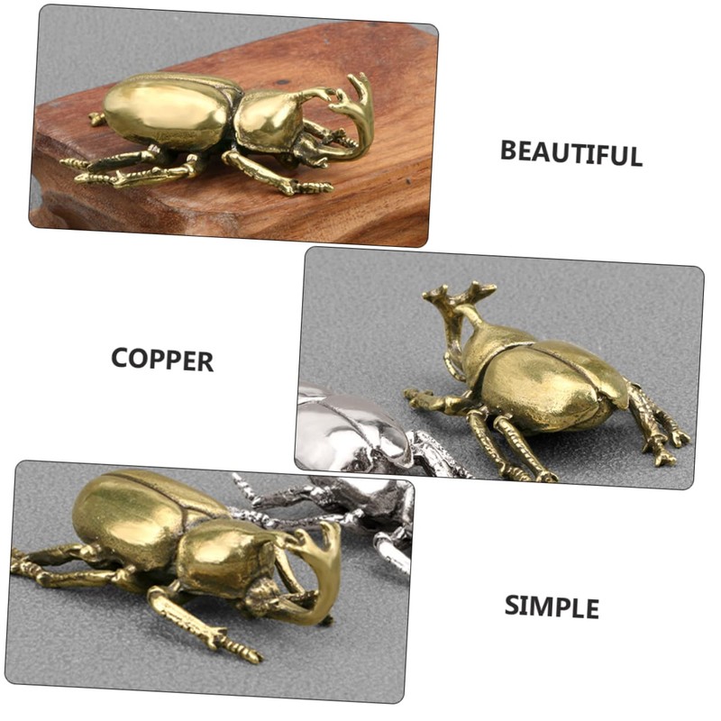 BIUDECO Craft Beetle Artistic Desktop Decor Safe Tasteless Material for