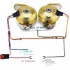 FARBIN Car Horn Variable Sound Horn Kit with 3 Sound