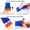 custom-sign Plastic Razor Blade Scraper Tool, 6 Pcs Razor Scraper