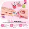 SAVILAND Glitter Nail Polish Set: Air Quick Dry Nail Polish