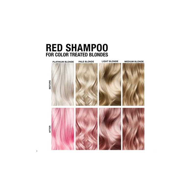 Pure Blends Hydrating Color Depositing Shampoo, Red, Bright Red and