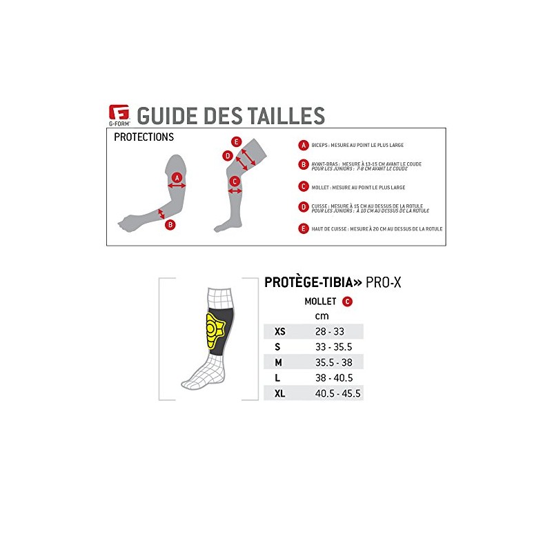 G-Form Shin Protection Pad - Yellow, X-Large
