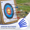 PATIKIL Arrows Vanes, 50 Pack 11 Inch Turkey Feather Arrow