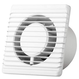 MKK-PLANET Bathroom Fan Diameter 100 mm White Fan Front Wall Fan Bathroom Fan Built-in Fan Bathroom Kitchen Quiet 10 cm