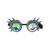 Smiffys Fever Studded Rainbow Festival Goggles on Elastic, Fever Accessories