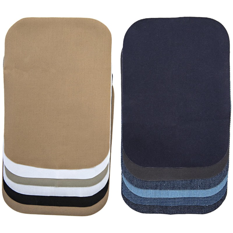 Bondex Iron-On Twill Patches 5"X7" 2/Pkg - Black