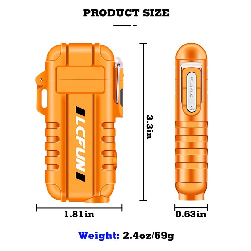 LcFun Electric Lighter, USB C Rechargeable Lighter, 360°Flexible Neck Arc
