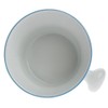 Fendrihan Porcelain Shaving Mug for Lathering, Hand-Painted Rim (Light Blue)