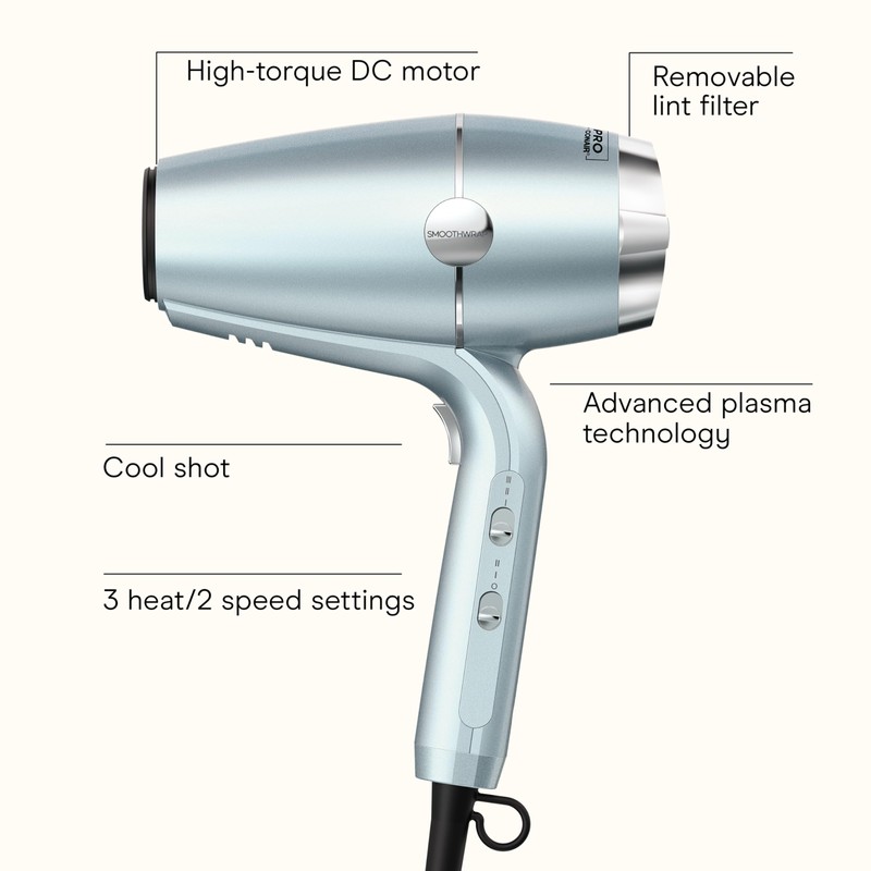 INFINITI PRO CONAIR SmoothWrap Hair Dryer, Blow Dryer with Diffuser