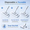 Snap Grip Mini Mop with Zero Touch Press System,7in Microfibre