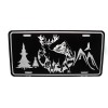DIGIART INTERNATIONAL DEER ELK BLACK BRUSHED HUNTING METAL CAR NOVELTY