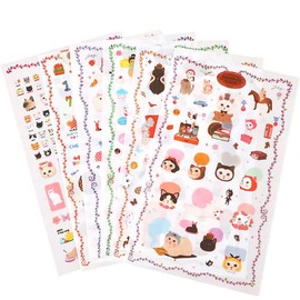 jetoy 2504sl358 Adorable Cat Washi Paper Set, 6 Types, Set of 12