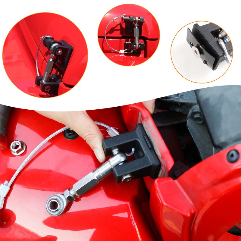 RERPRO JL Hood Latches Lock for 2018-2024 2025 Jeep Wrangler