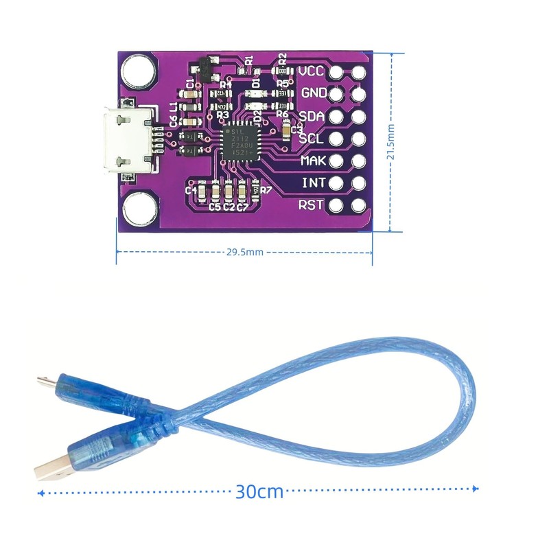 MTDELE CP2112 Debug Board USB to SMBus I2C Communication Module