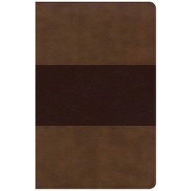 KJV Large Print Personal Size Reference Bible, Saddle Brown Leathertouch, Red Letter, Pure Cambridge Text, Presentation Page, Cross-References, Full-Color Maps, Easy-to-Read Bible MCM Type