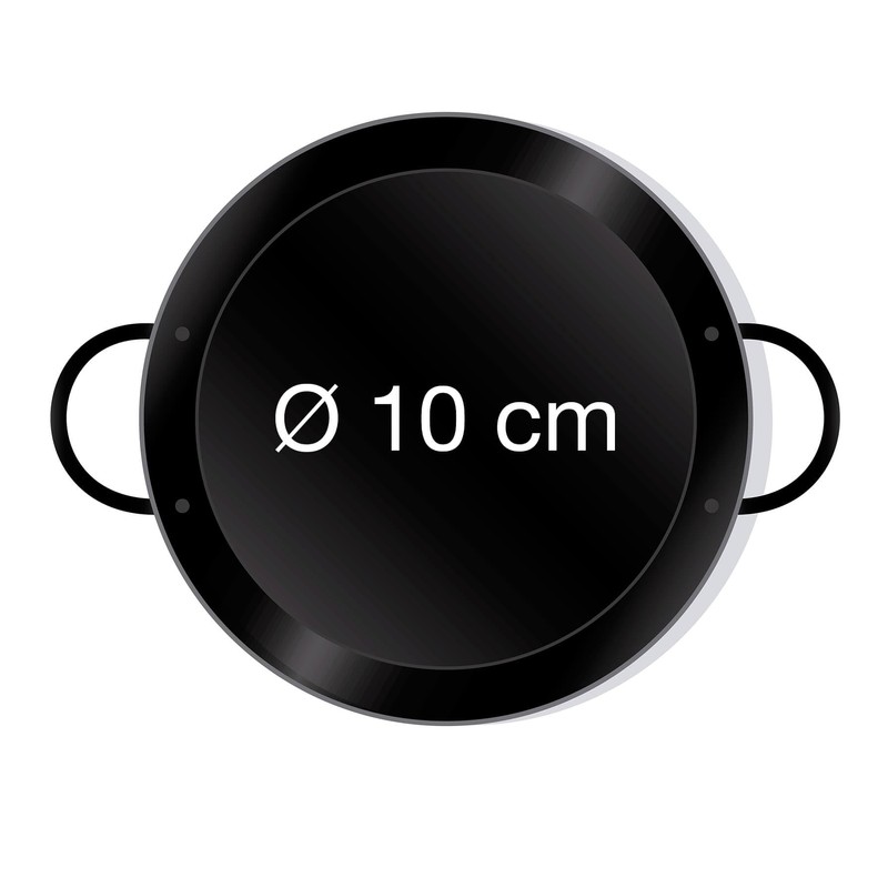 Paella World 10 cm Diameter Enamelled Steel Paella Pan