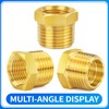 ChillWaves Brass Pipe Fitting, Reducer Hex Bushing 1/2" NPT Male