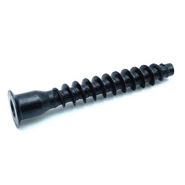 DOJA Barcelona | Mounting Screws for Furniture | Pack of 50 Black 5 x 50 | Furniture Connection Screws | Furniture Connector Cabinet Connectors / Flat Head Screws Wood /