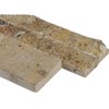 Scabos Travertine Splitface Stacked Ledger Wall Panel 6 in. x