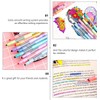 CRAFTHROU 10piezas Marcatextos Borrables de Doble Punta Resaltadores Líquidos Pastel