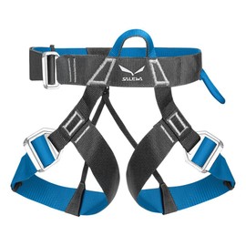 Salewa Unisex's Via Ferrata Evo Harness, Carbon/Polar Blue, Medium/2X-Large