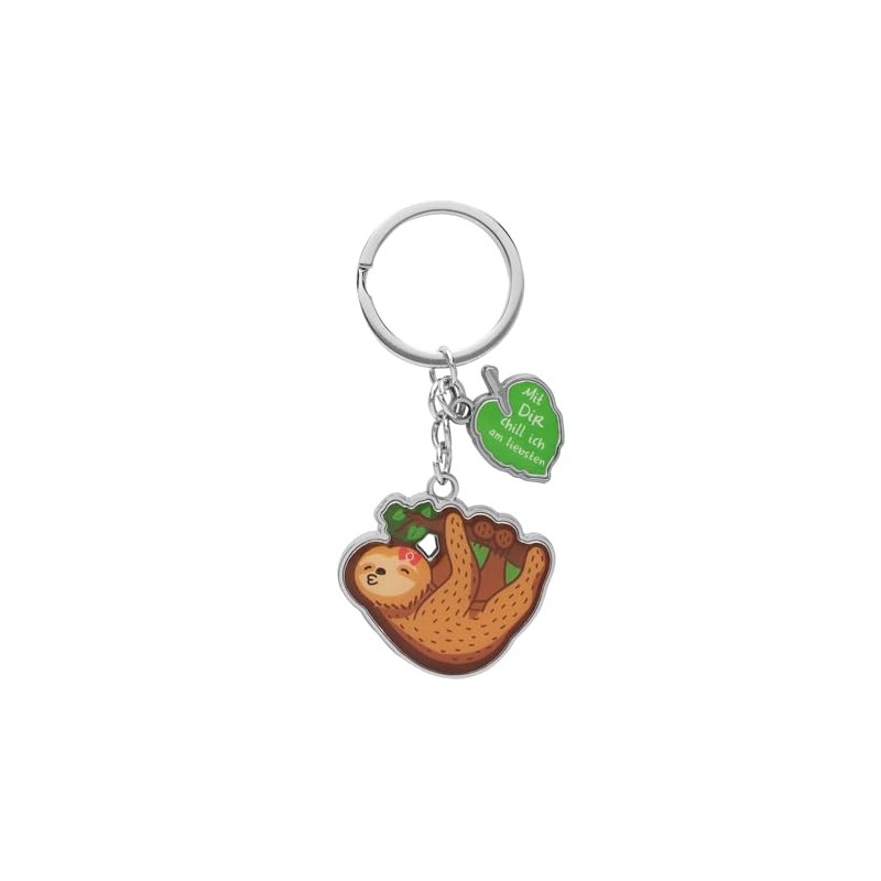 GRUSS & CO Key Ring for Two "Sloth" | Pendant