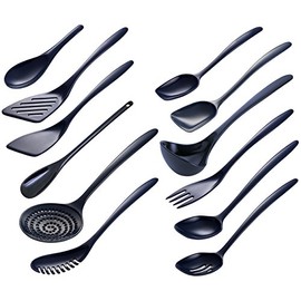 Hutzler Melamine Utensil Set, Full, Cobalt Blue