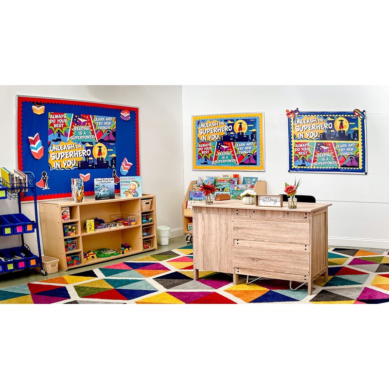 Sproutbrite Superhero Classroom Decorations - Posters and Banners for Teachers