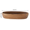 Wooden Serving Tray Easy Cleaning Boat Shape Wooden Food Plate