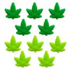 10PCS Maple Leaf Silicone Beads - Colorful Bulk Spacer Focal
