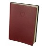 WORLD TRAVELER Eccolo Red Embossed Heart Writing Journal Notebook, 256