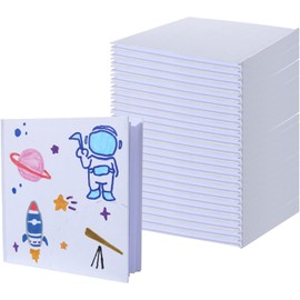 36 Pack Hardcover Blank Book,5x5 Inch Unlined Sketchbook Journal - 18 Sheets/36 Pages Each, Bulk Pack of White Hardcover Blank Books for Writing, Drawing Make Your Own Book, Multi-Purpose for Students & Adults