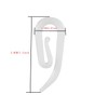 White Plastic Curtain Hooks for Door Curtain,Window Curtain,Curtain Header Tape