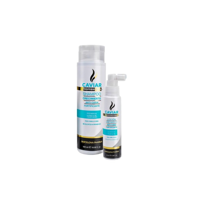 Shampoo anticaída y loción fortificante, Extracto de caviar biomimético