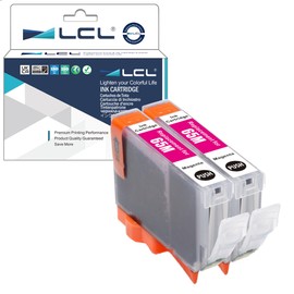 LCL Compatible Ink Cartridge CLI65 CLI-65 M CLI-65M (Pack of 2 Pigment Magenata) Compatible with Canon Pixma PRO-200