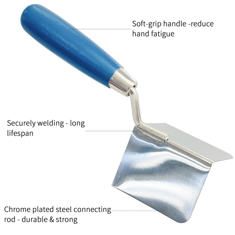 SUGOOE 2 PCS Drywall Corner Tool Set Stainless Steel Inside