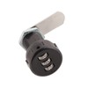 Drawer Wardrobe Mechanical Combination Lock 3 Digit Code Combination Silver