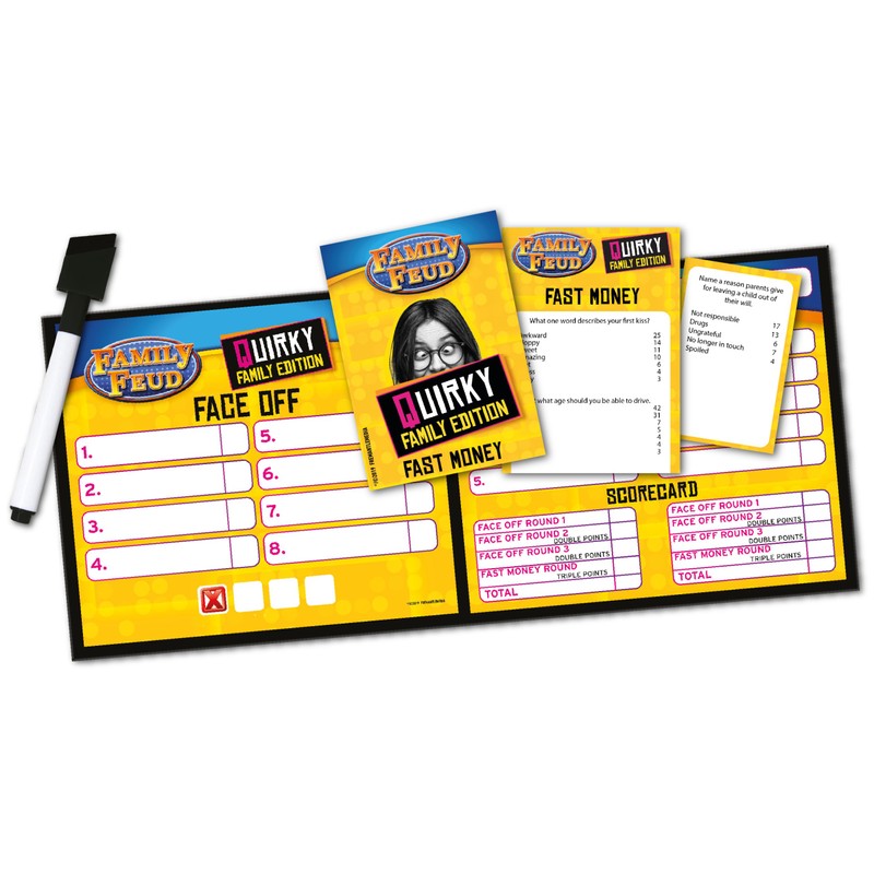 Spin Master Family Feud Board Game, Quirky Family Edition, Adult