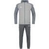 JAKO Men's Polyester Performance Tracksuit with Hood, Soft Grey/Stone Grey,