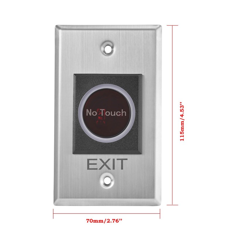 Infrared Sensor Exit Button IR Door Release Touch-Free Switch No