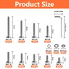 800 Pcs M4 Screws Set, M4 Bolts and Nuts Set,