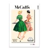McCall's Vintage 1950's Misses' Midriff Dresses Sewing Pattern Kit, Design Code M8401, Sizes 8-10-12-14-16