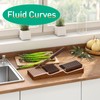 Knife Drawer Organizer, Bamboo Wood Knife Organizer Drawer Insert, Brown