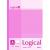 Nakabayashi NO-B525A-5P Logical Notebook, A Ruled, B5, Pastel, Pack of