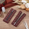 PH PandaHall 2 Pairs Leather Lace-in Boot Zipper Inserts, 6.1