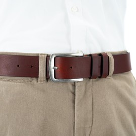 Pierre Cardin Men's Leather Belt, brown