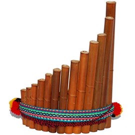 Panpipes, rondador, curved 13 pipes, fair trade