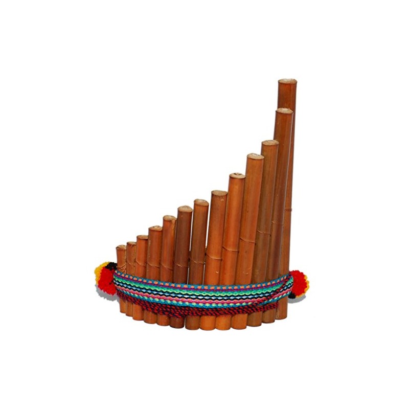 Panpipes, rondador, curved 13 pipes, fair trade