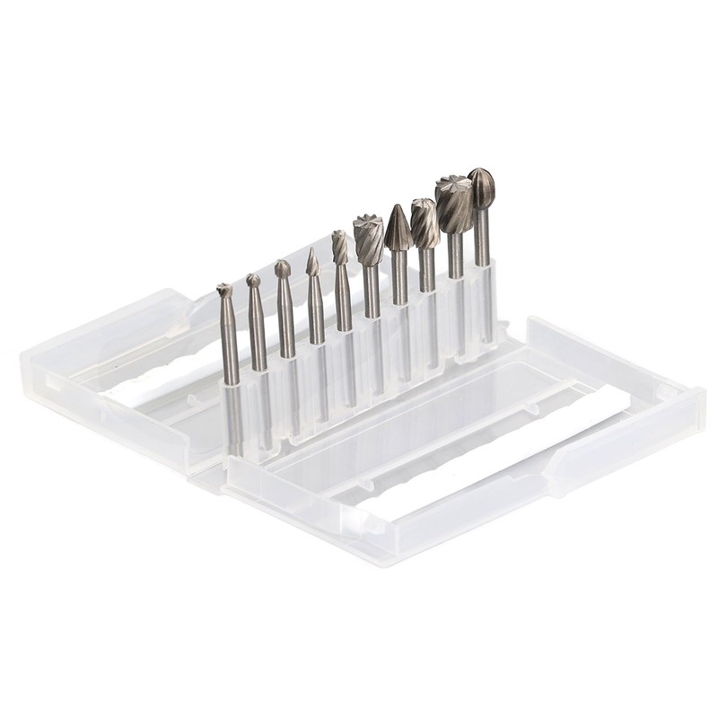 10 Pcs Rotary File Fast Chip Cutting Grinder Bit High
